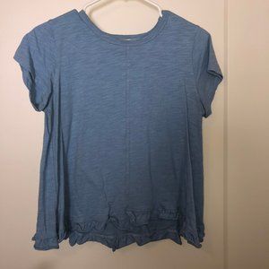 Blue flare edge top